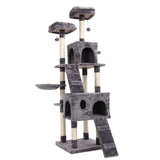 Multi-Level Cat Tree Condo Furniture with Sisal-Covered Scratching Posts Plush Condos for Kittens Cats and Pets