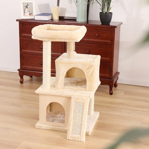 Fast Domestic Delivery Pet Cat Tree Tower Condo House Scratcher Post Toy for Cat Kitten Cat Jumping Toy with Ladder Playing Tree