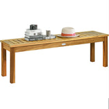 Acacia Wood Dining Bench for Outdoor or Indoor I#1394