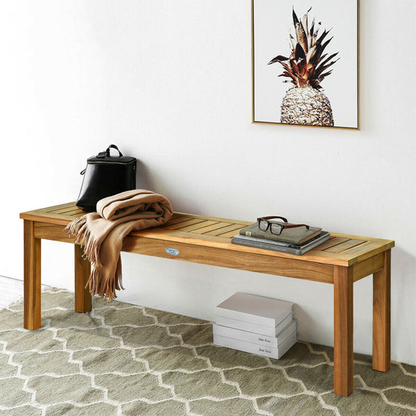 Acacia Wood Dining Bench for Outdoor or Indoor I#1394