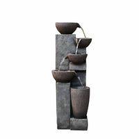 40" Water Fountain With LED Lights and Pump