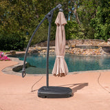 Round Outdoor Patio Umbrella with Base