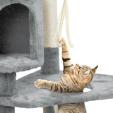 Multilevel Cat Tree Condo Cat Tower With Hammock & Scratching Posts I#1357