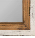 Rustic Wooden Window Pane Mirror Farmhouse Wall Glass Mirror