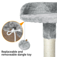 Multilevel Cat Tree Condo Cat Tower With Hammock & Scratching Posts I#1357