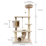 Multi Level Kitten Condo Cat Tree With Tunnel I#1354d