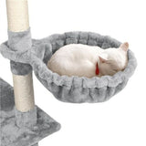 Multilevel Cat Tree Condo Cat Tower With Hammock & Scratching Posts I#1357