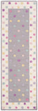 Multicolored Polka Dot Wool Rug