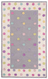 Multicolored Polka Dot Wool Rug